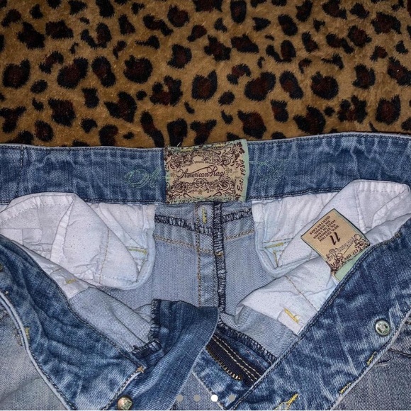 Y2K AMERICAN RAGS LOW RISE DENIM MINI SKIRT - Picture 4 of 4